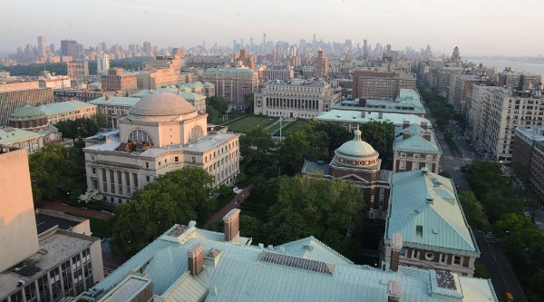 Overlooking Columbia's campus and Upper Manhattan, New York City