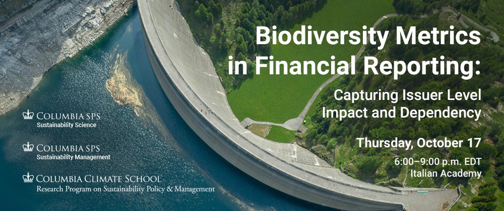 Biodiversity Metrics in Financial Reporting