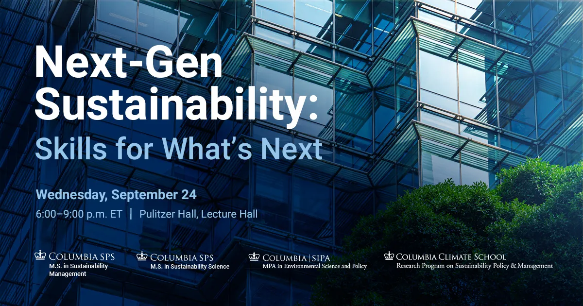 Next-Gen Sustainability: Skills for What’s Next