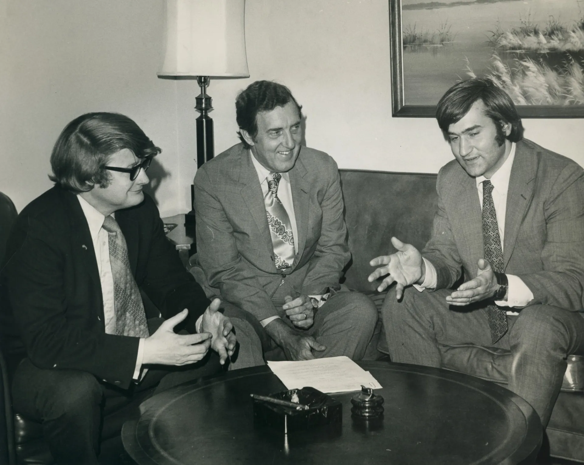 Leon Billings, Edmund Muskie and Tom Jorling